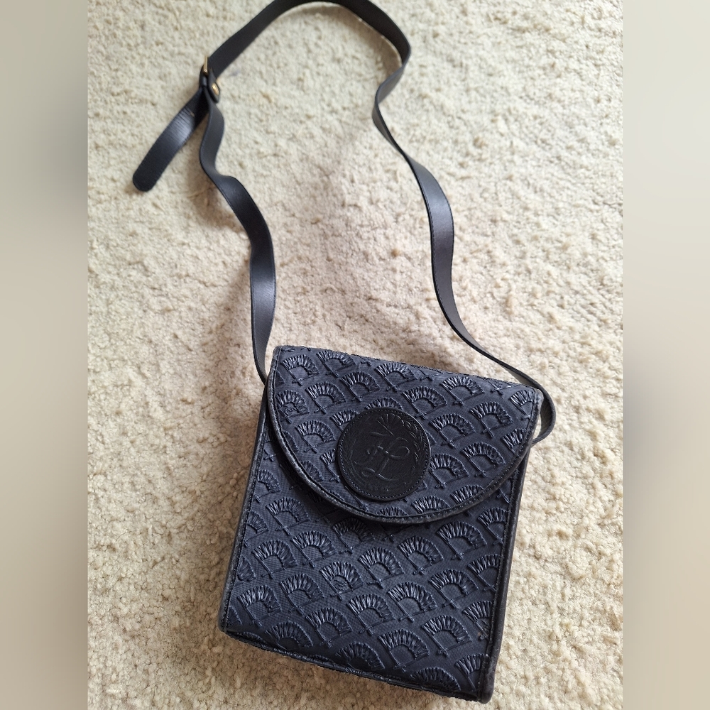 Vintage Karl Lagerfeld Iconic Fan Rubber Bag
